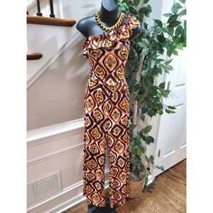 Dereck Heart Women Multicolor Polyester One Shoulder Off Casual Jumpsuits Size S